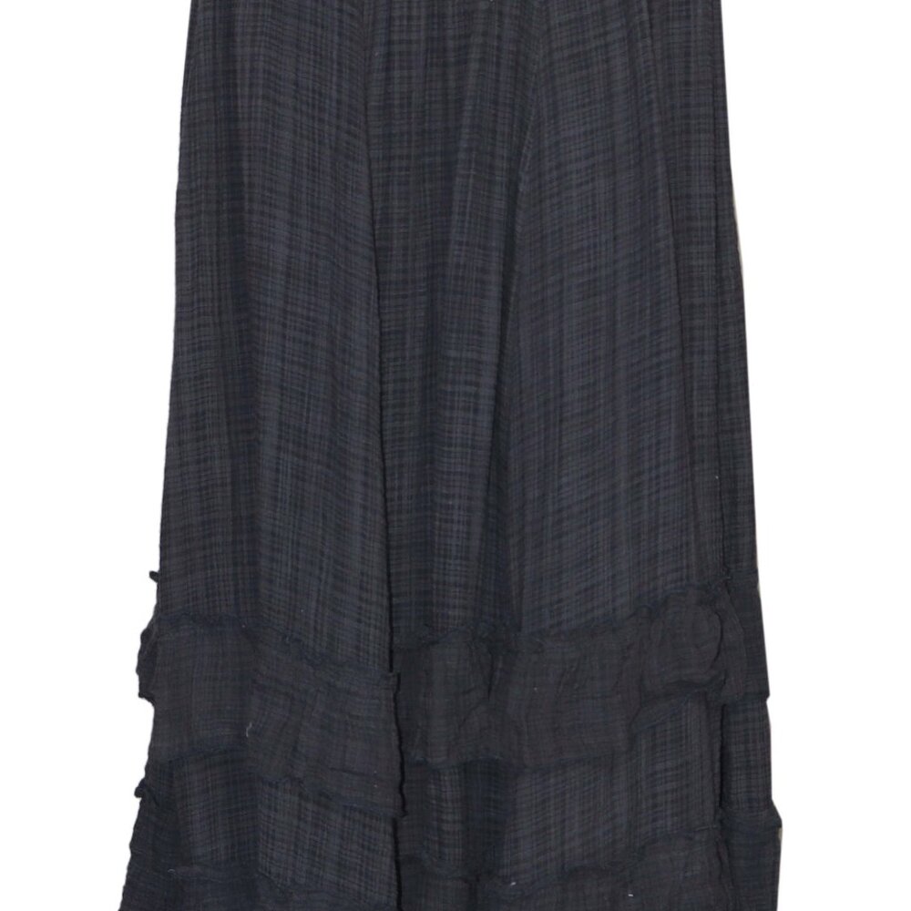 Free People FP One Brynn Maxi Skirt Smocked Tiered Ruffle Mid Rise Pull On S - Picture 3 of 6